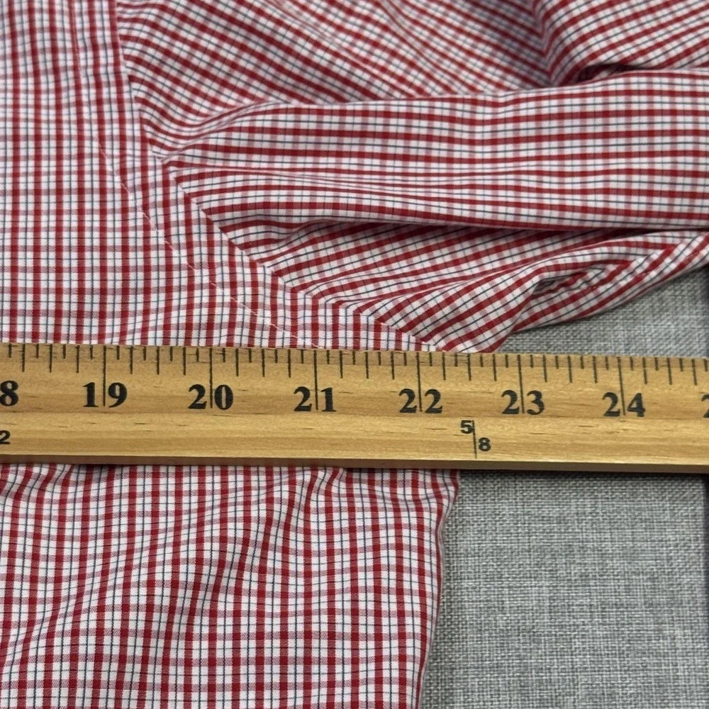 Ralph Lauren Button-Down Shirt Mens M Red Check Long Sleeve Classic Fit Cotton